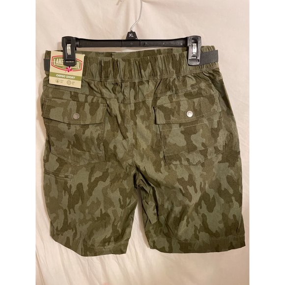 Men''s Camo Cargo Short w Belt - Lake n Trail Green Small - Picture 3 of 6